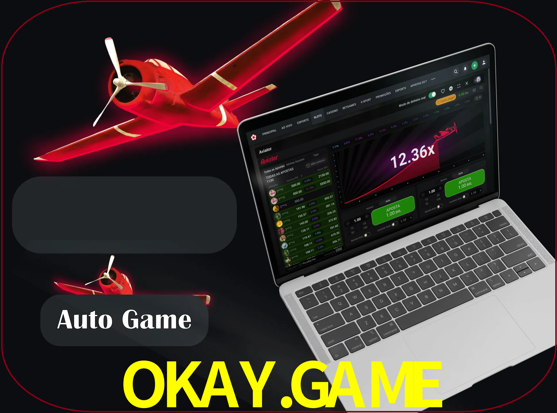 No modo automático, os jogos apostam e sacam seu dinheiro automaticamente.