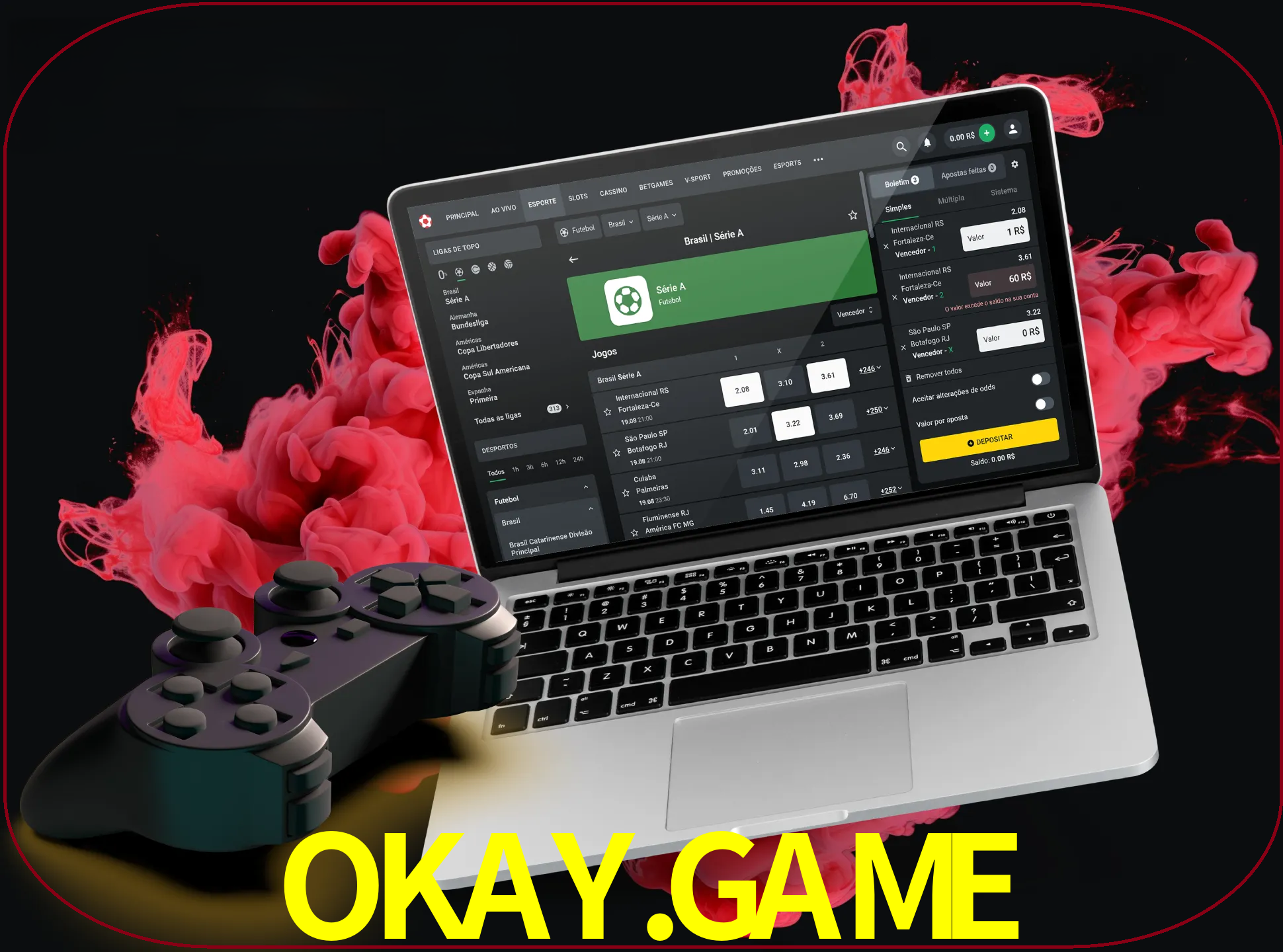 Visite a secção especial de jogos de vídeo em okay.game para descobrir em que jogos pode apostar e ganhar muito dinheiro.