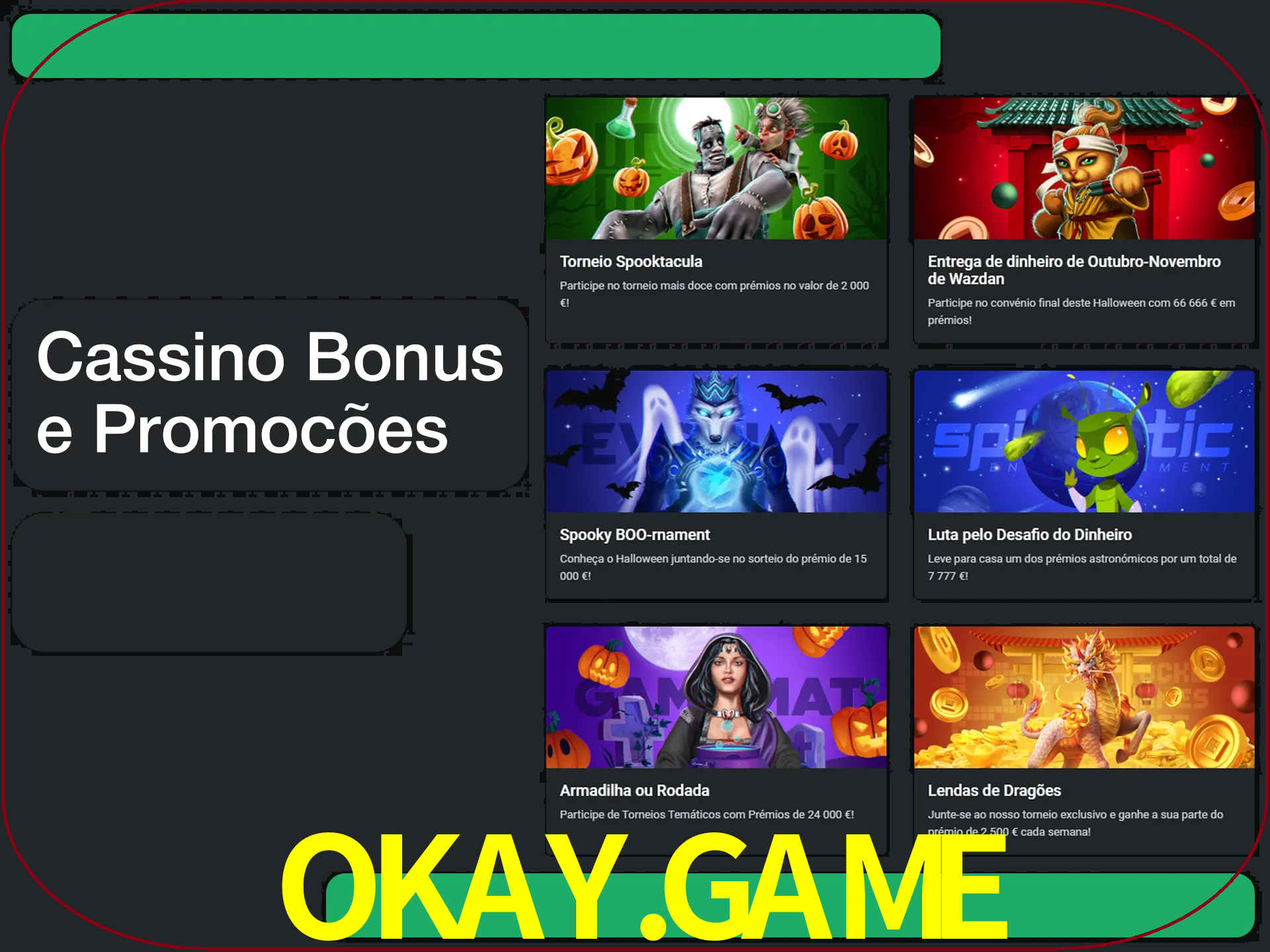 Verifique se há novos bônus de cassino para reivindicar.