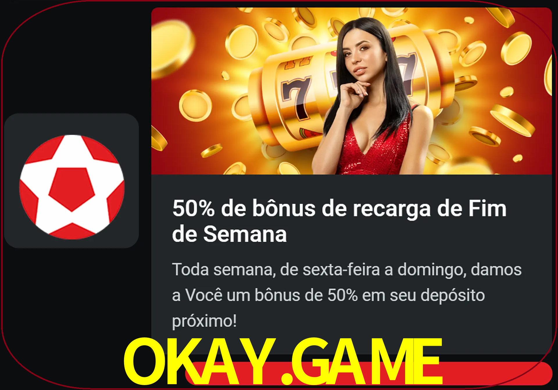 Volte a cada semana para receber novos bônus em dinheiro.