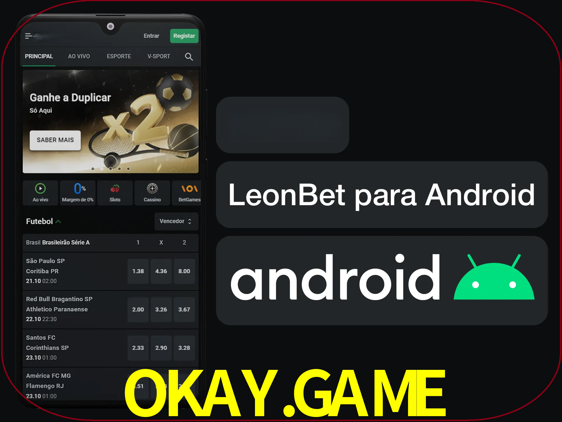 Adquira sua versão poket de LeonBet.
