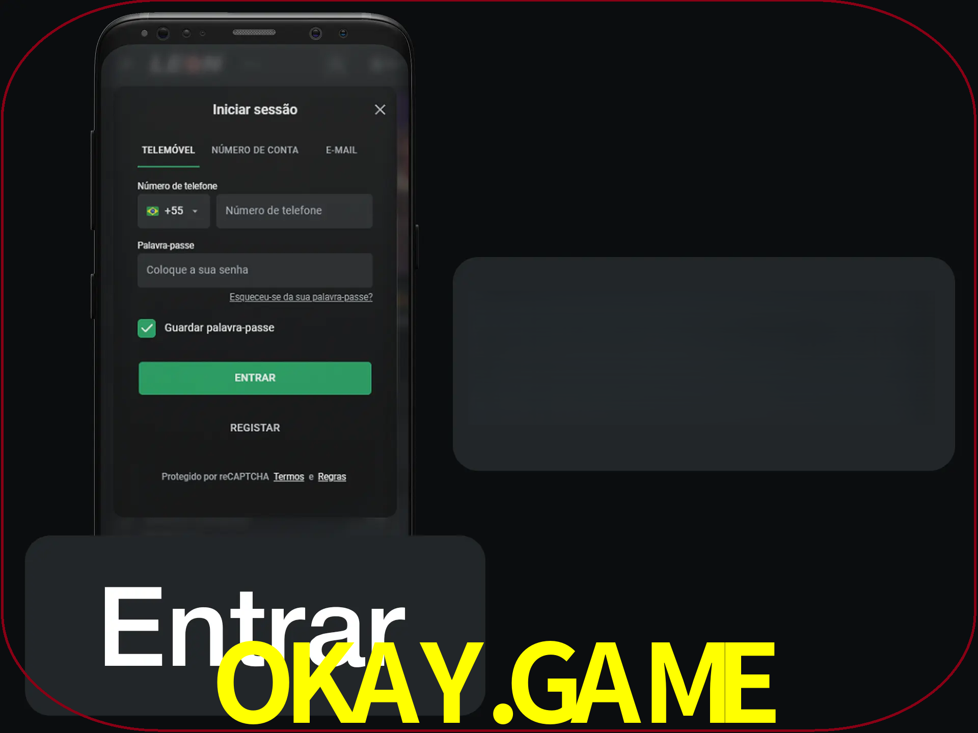 Faça o login para começar a apostar e jogar no cassino.