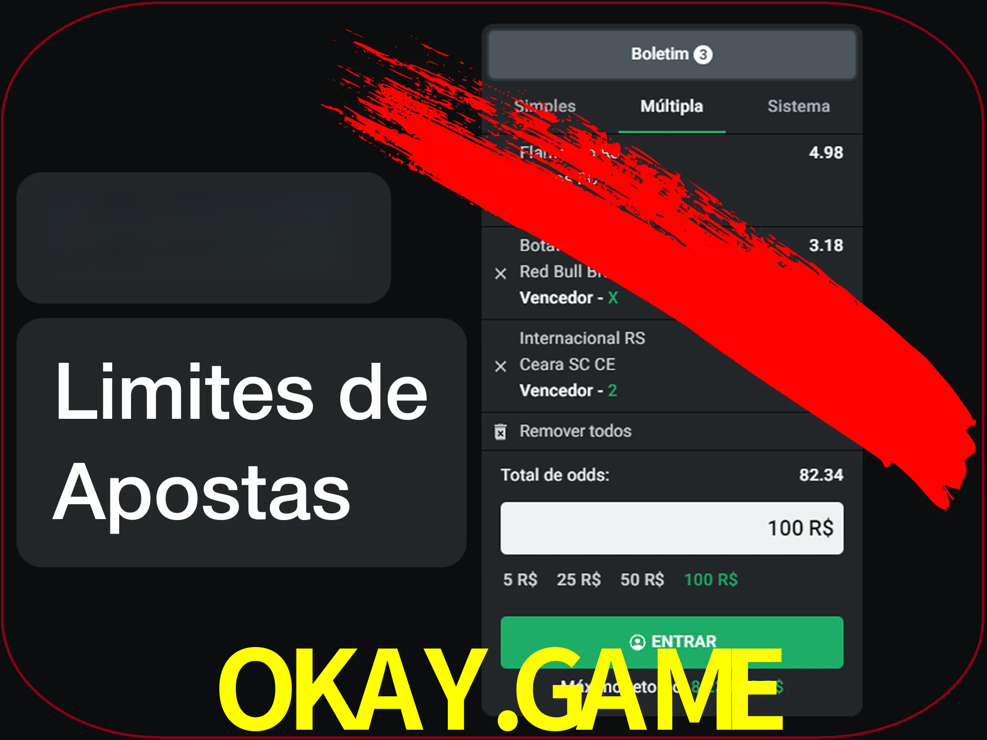 Não faça apostas loucas.