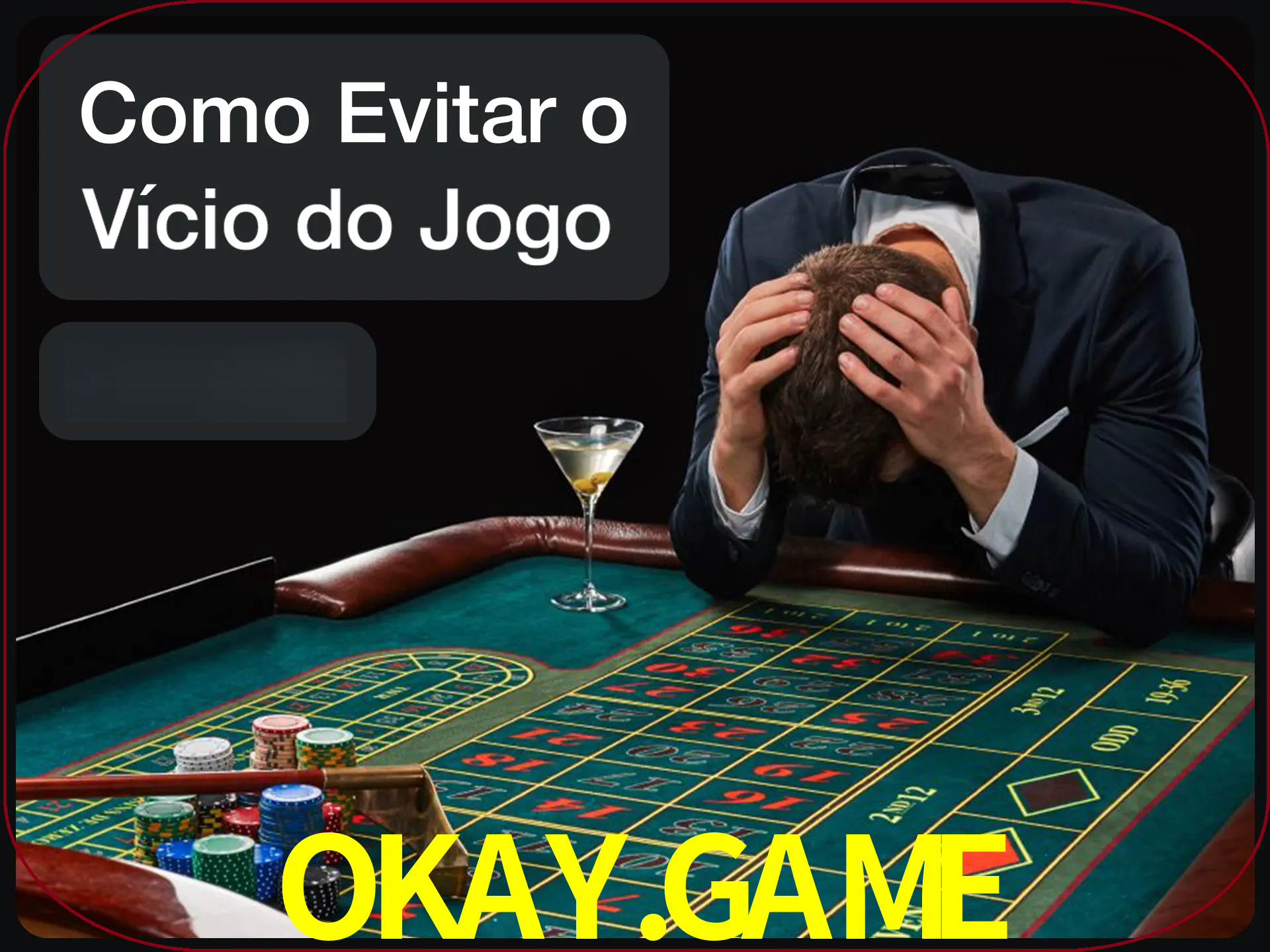 Você é responsável por cada uma de suas apostas.